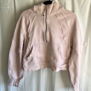 Light Pink Scuba Half Zip